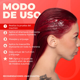 Matizador Rojo Fuego Sachet 12 x 40 ml