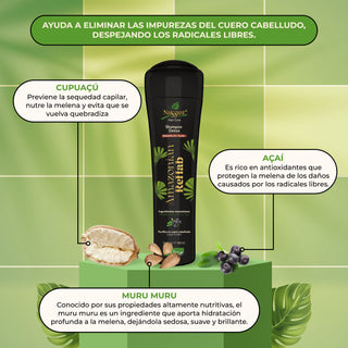 Shampoo Detóx Amazonian Rehab 300 mL