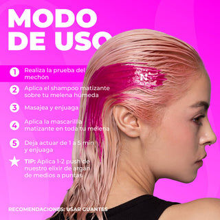 Matizador Rubio Palo de Rosa Sachet 12 x 40 ml